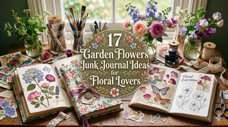 17 Garden Flowers Junk Journal Ideas for Floral Lovers