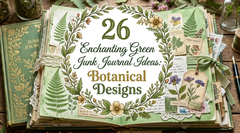 26 Enchanting Green Junk Journal Ideas: Botanical Designs