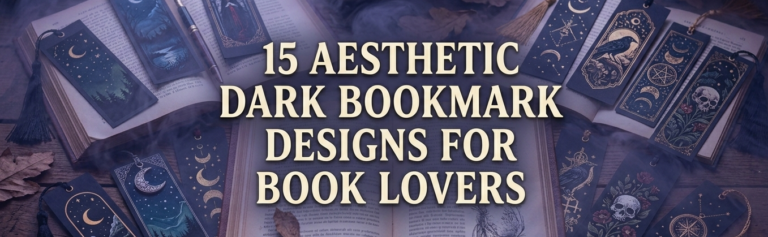 15 Aesthetic Dark Bookmark Designs for Book Lovers
