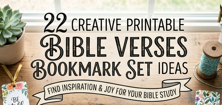 22 Creative Printable Bible Verses Bookmark Set Ideas
