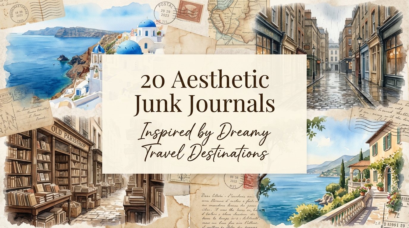 20 Aesthetic Junk Journals Inspired by Dreamy Travel Destinations