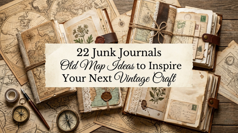 22 Junk Journals Old Map Ideas to Inspire Your Next Vintage Craft