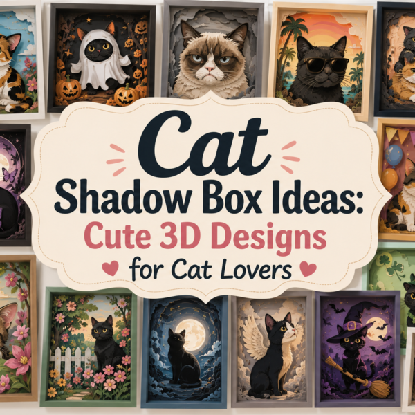 Cat Shadow Box Ideas: Cute 3D Designs for Cat Lovers