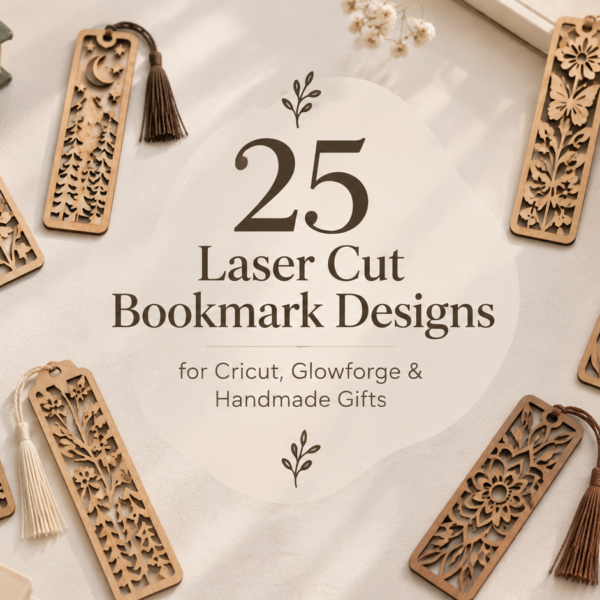 25 Laser Cut Bookmark Designs for Cricut, Glowforge & Handmade Gifts