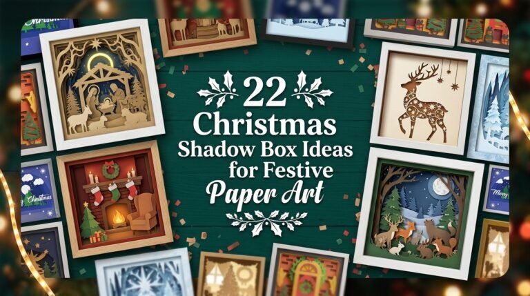 22 Christmas Shadow Box Ideas for Festive Paper Art
